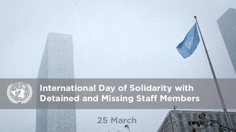 25th March 2024 International Day of Solidarity with Detained and Missing Staff Members HD Photos